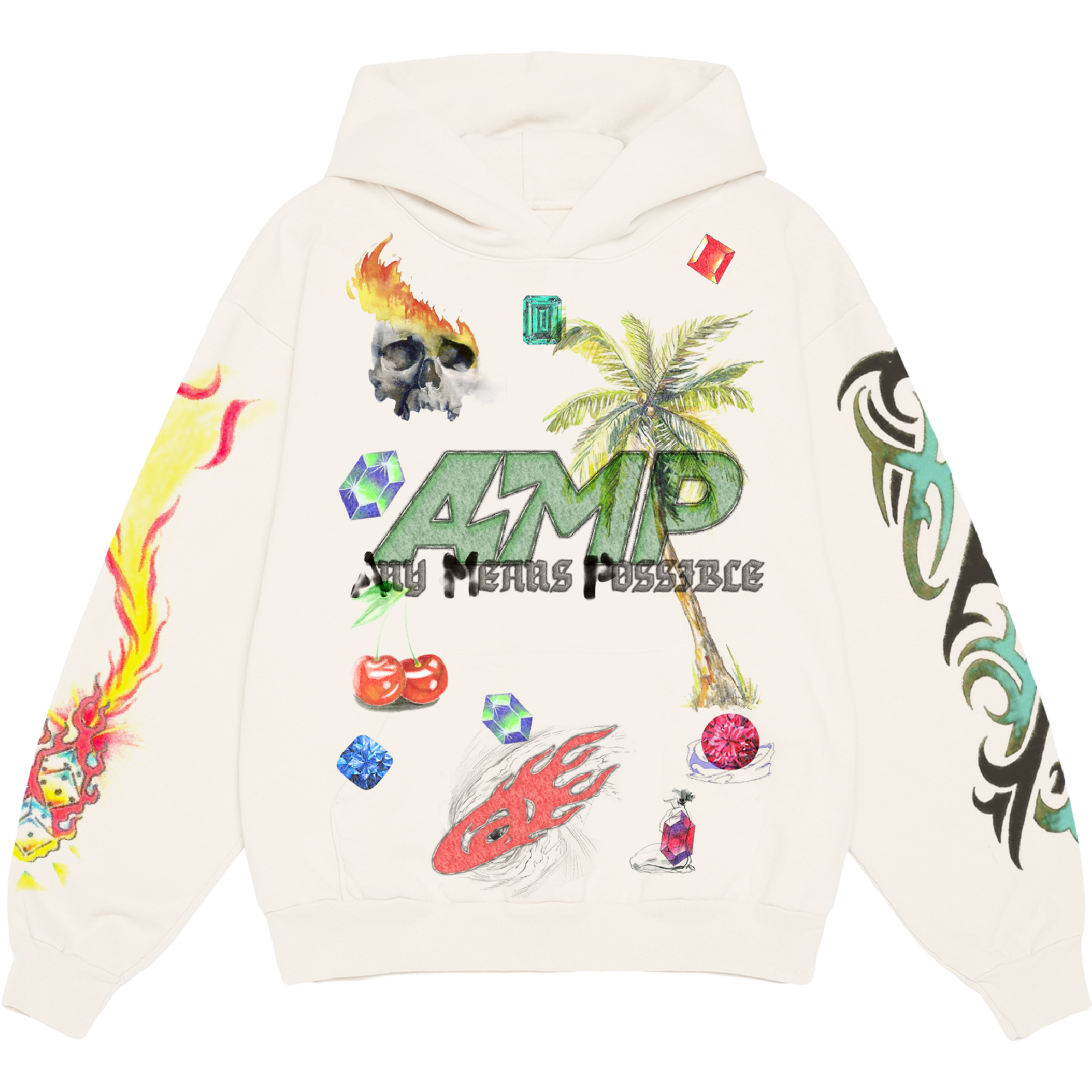 ALLOVER PRINT HOODIE – AMP Shop